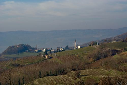 hills winter sunny