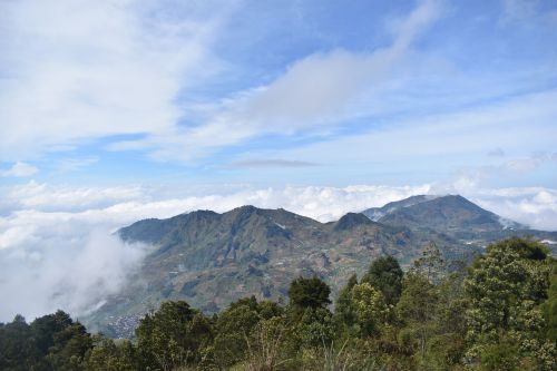 hills sky cloud