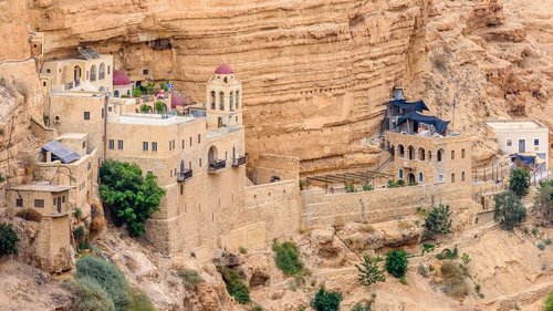 hills  desert  monastery israel
