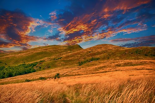 hills  sky  landscape