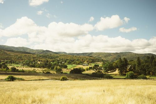 hills pasture mountains