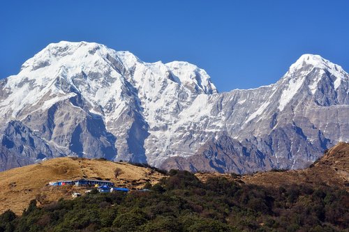 himalaya  village  nepal