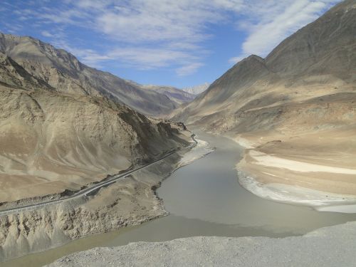 himalaya ladakh indus river