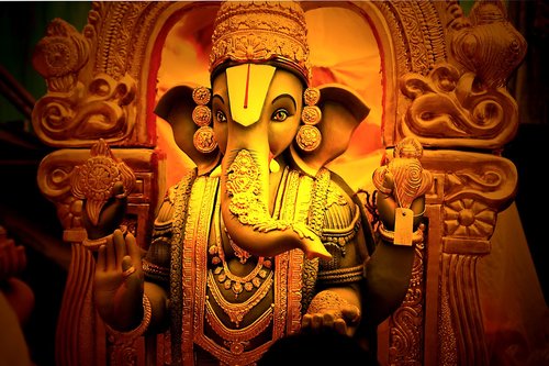 hindu god  ganesah  elephant