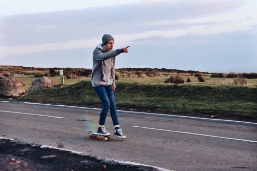 hipster skater road