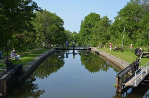 hjälmare kanal sluice västmanland