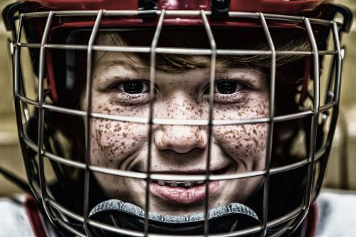 hockey helmet face