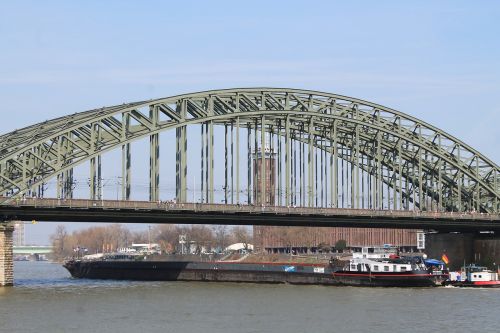 hohenzollern bridge cologne inland waterway transport