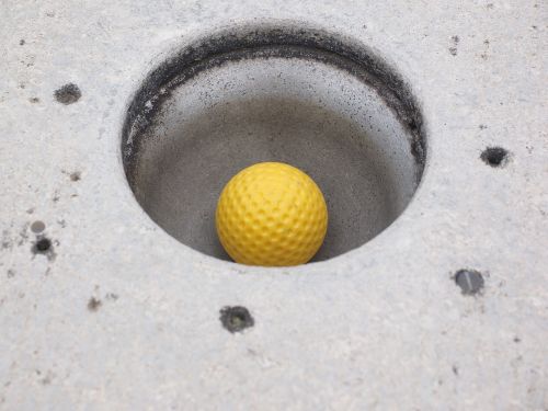 hole ball mini golf ball