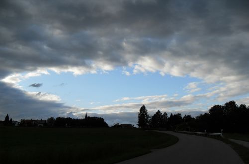 hole sky clouds