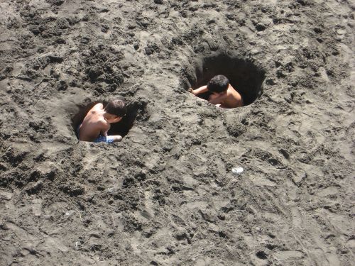 holes sand boys