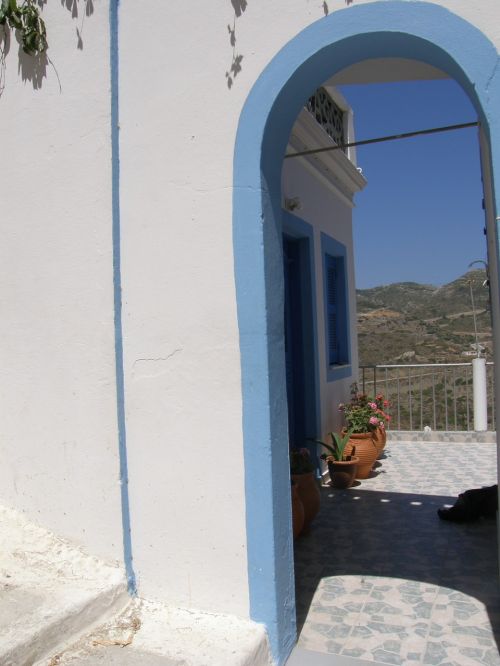 holiday greece door