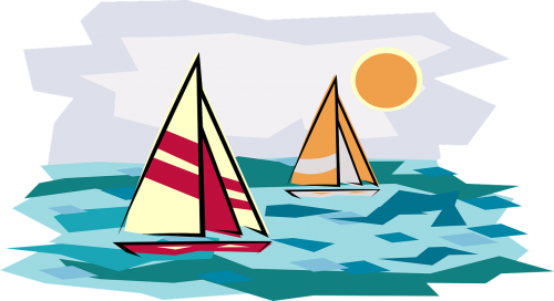 holiday sailboat sunset