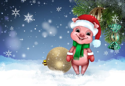 holiday  symbol  piggy