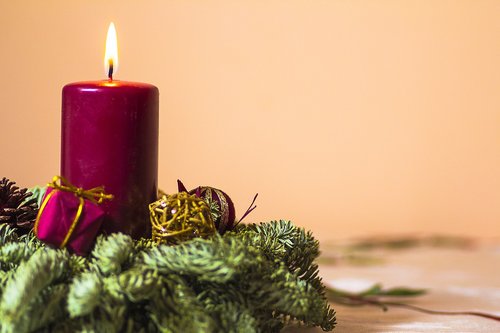holidays  candle  decoration
