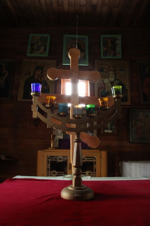 Holy Cross And Candelabra