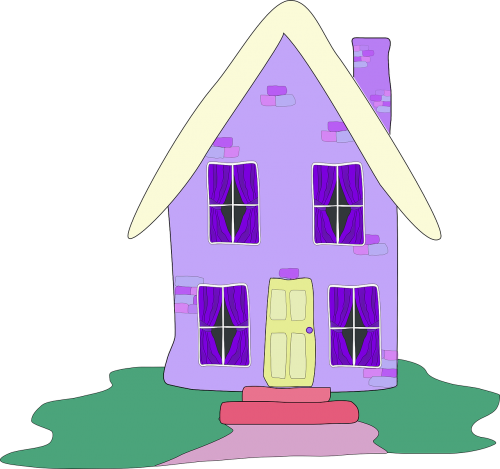 home exterior purple