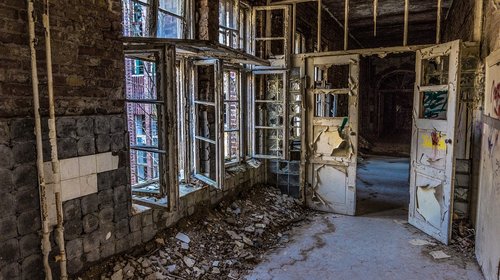 house  window  abandoned