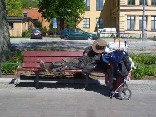 homeless stockholm drifter