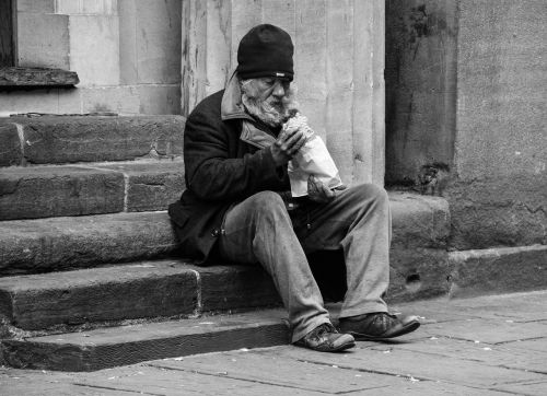 homeless man poverty