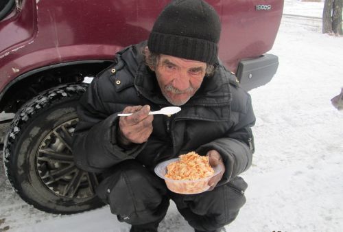 homeless hunger begging