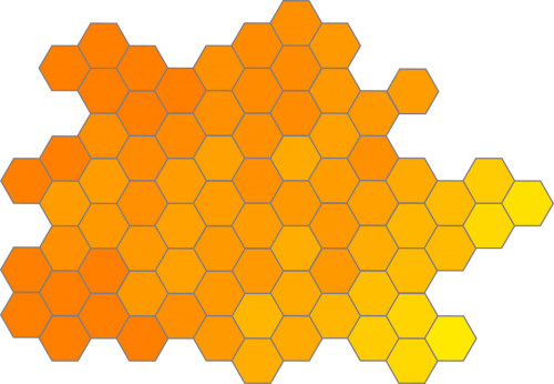 honeycomb gradient hexagon