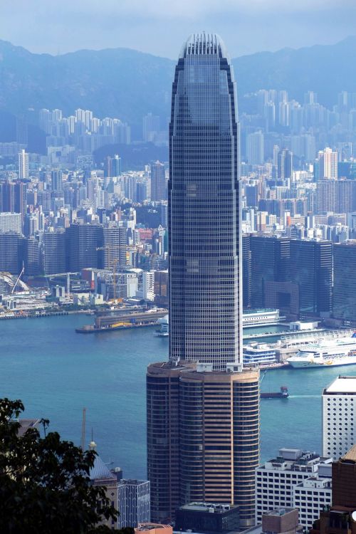 hong kong china skyscraper