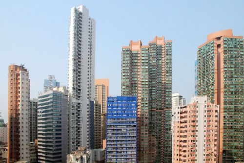 hong kong skyscrapers houses