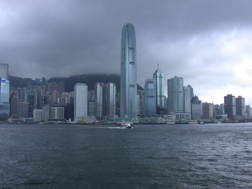 hong kong skyline china