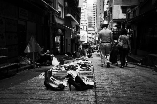 hong kong  black  black and white