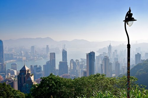 hong kong  skyline  skyscraper