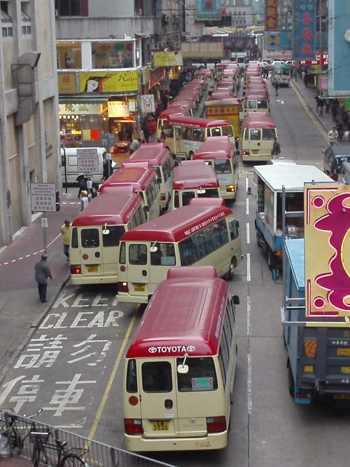 hong kong bus traffic