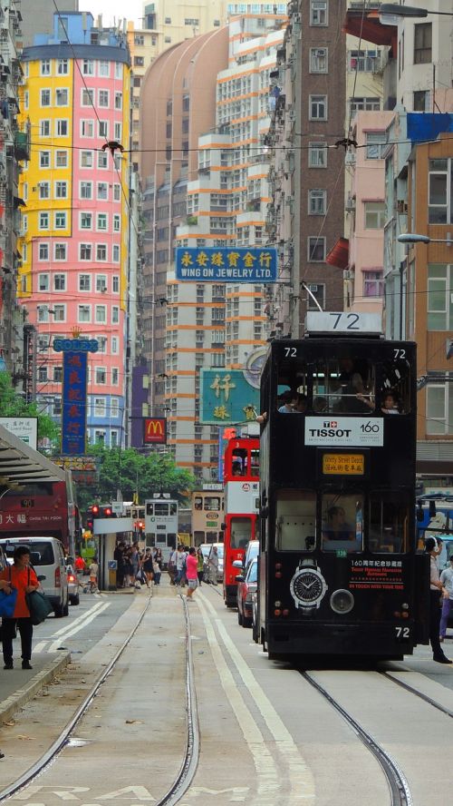 hongkong tram tramline