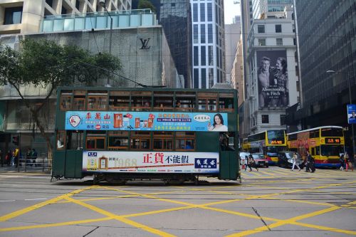 hongkong tram asia