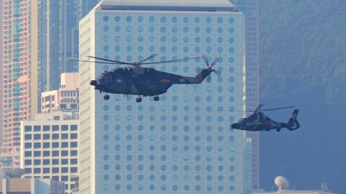 hongkong helicopter army