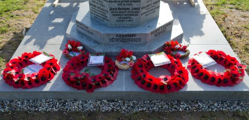 honouring the fallen war memorial poppy wreaths