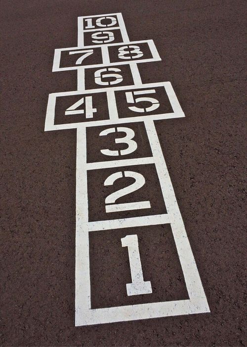 hopscotch playground game