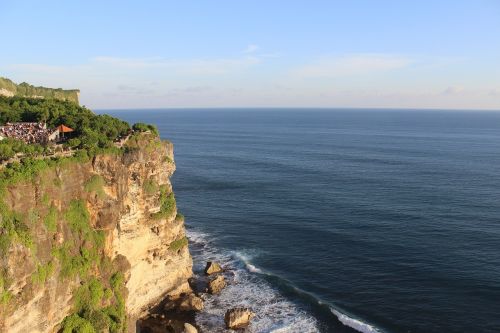 horizon cliff ocean