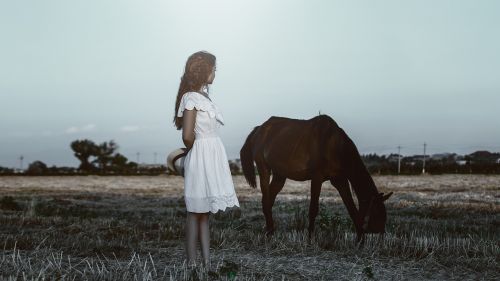 horse girl dress