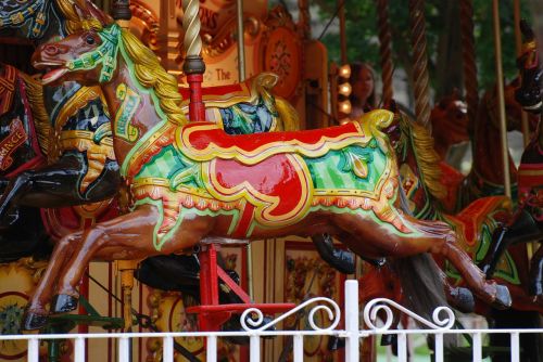 horse wooden carousel