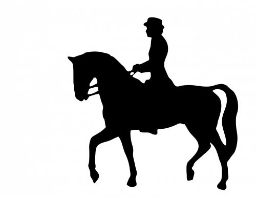 Horse Rider Silhouette Clipart