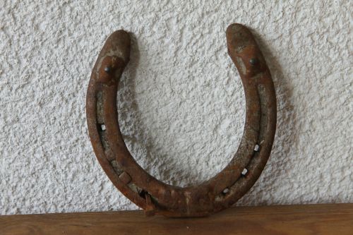 horseshoe rusty lucky charm