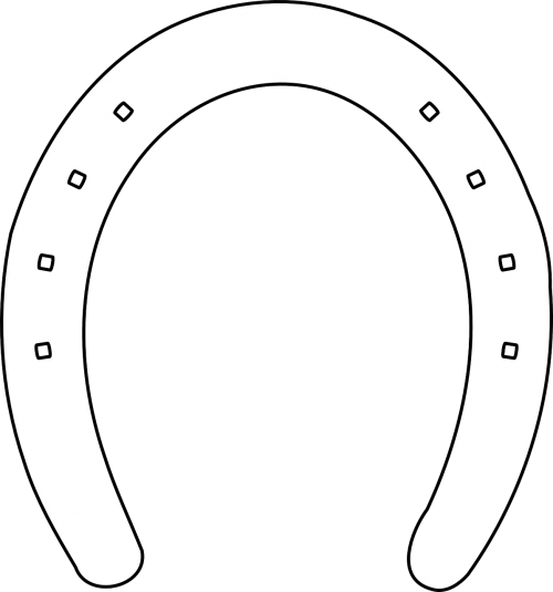 horseshoe luck metal