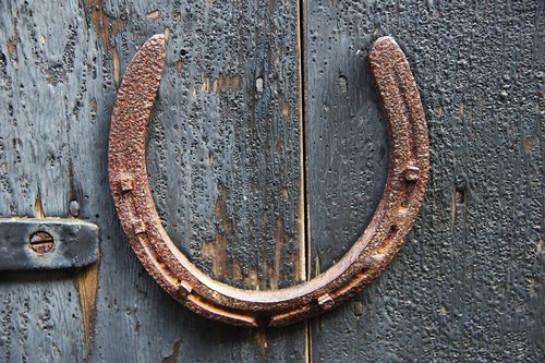 horseshoe  metal  luck