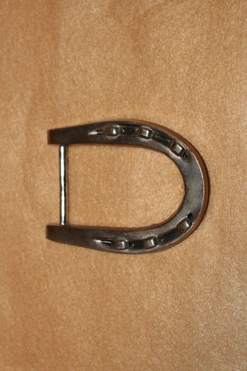 horseshoe cowboy buckle