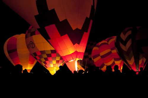 hot air balloons flying floating
