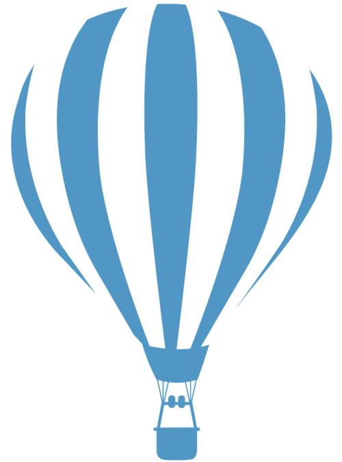 hot air balloon balloon blue