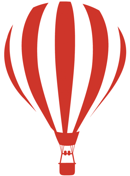 hot air balloon balloon red