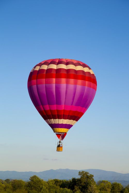 hot air balloon fly colorful