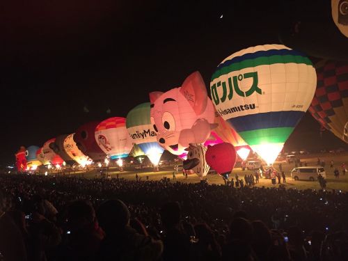 hot air balloon night saga